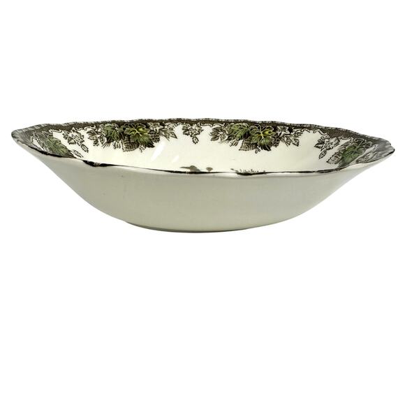 Johnson Bros Friendly Village England Vintage Village Green 8" Oval Serving Bowl - Picture 4 of 6